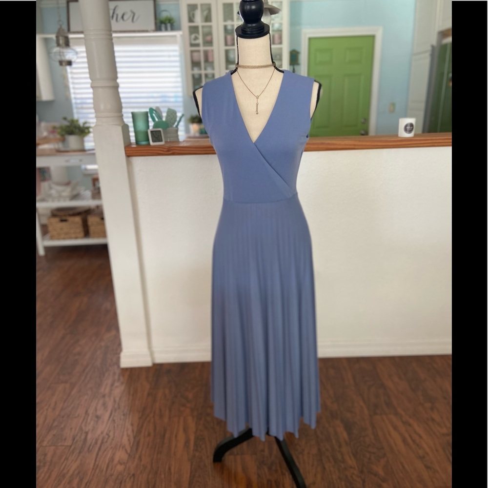 ASOS Dusty Blue Midi Dress